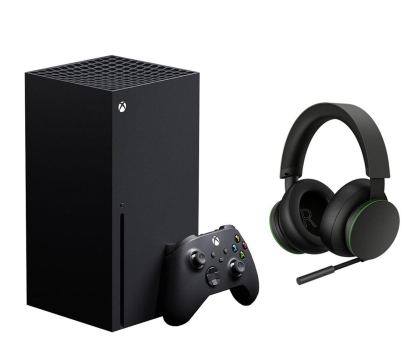 Konsola Xbox Microsoft Xbox Series X + XSX Stereo Headset - Bezprzewodowe